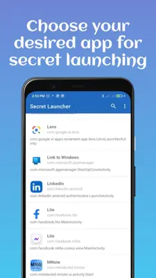 Secret Launcher - Launch app with dialer android App screenshot 0