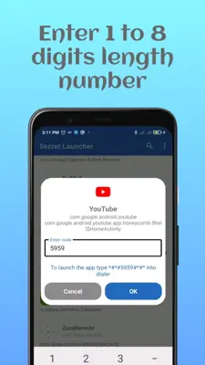 Secret Launcher - Launch app with dialer android App screenshot 5